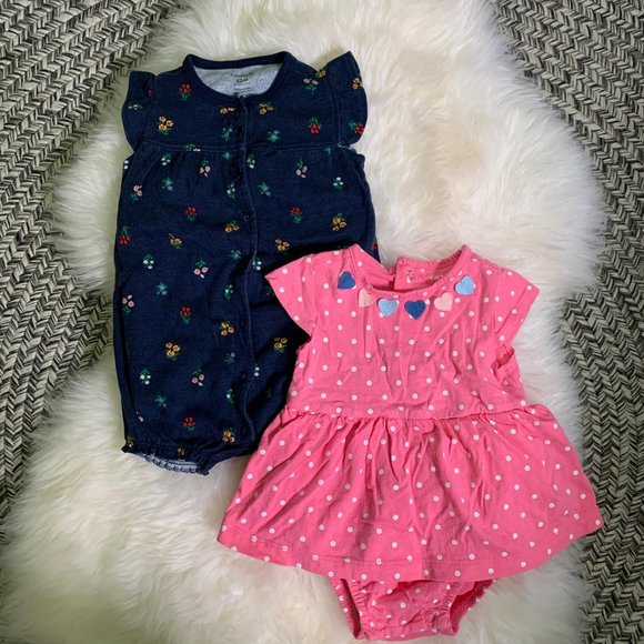 Carter's Summer Rompers Bundle (12 mo) - Picture 3 of 7
